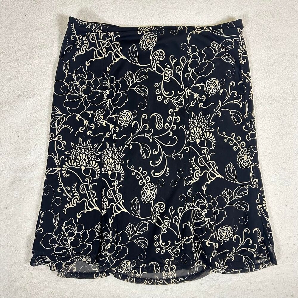 Express Floral Midi Skirt